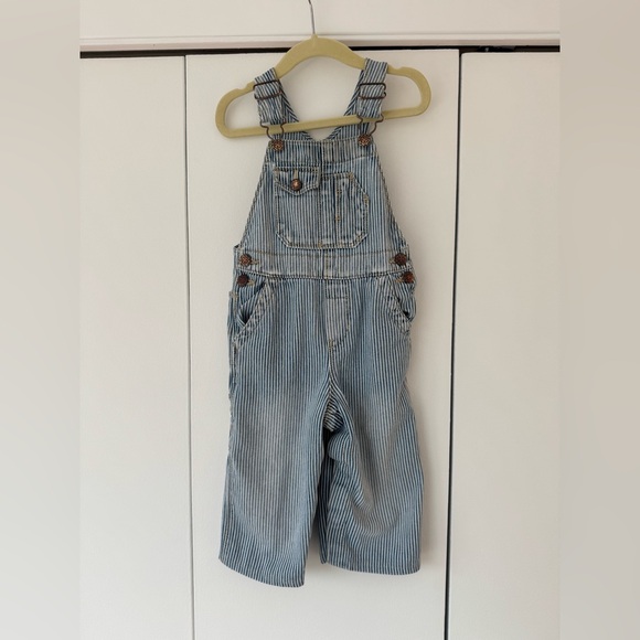 Vintage Oshkosh ticking overalls- 24 m - Picture 1 of 4